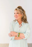 Preppy Aqua Kaftan