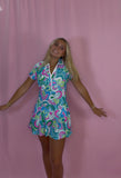 Swirly Neon Active Dress