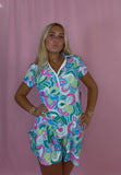 Swirly Neon Active Dress
