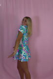 Swirly Neon Active Dress