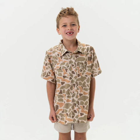 Youth Venado Camo Western Shirt