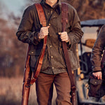 Leather Gun Sleeve- Oak
