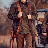 Leather Gun Sleeve- Oak