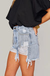 Cali Girl Shorts-Light Denim