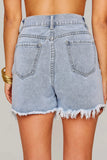 Cali Girl Shorts-Light Denim