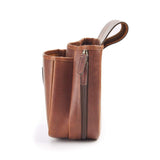 Leather Shell Bag- Oak