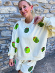 Olive Sparkle Sweatshirt