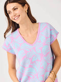 Tropical Summer Sweater Top