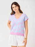 Tropical Summer Sweater Top