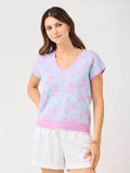 Tropical Summer Sweater Top