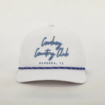 Cursive Rope Hat- White CCC