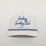 Cursive Rope Hat- White CCC