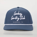 Cursive Rope Hat-Navy CCC