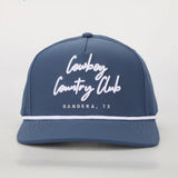 Cursive Rope Hat-Navy CCC