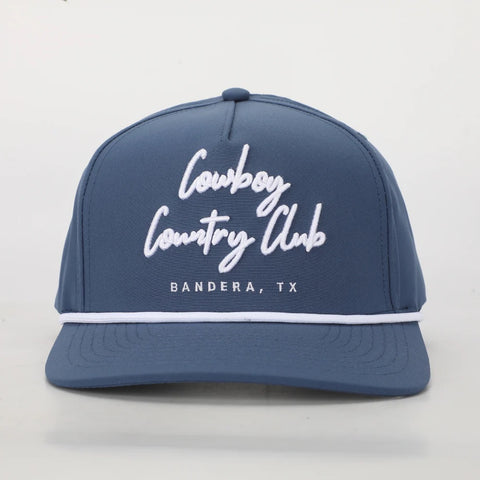 Cursive Rope Hat-Navy CCC