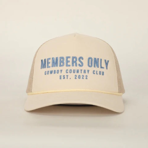 Members Only Hat- Cream