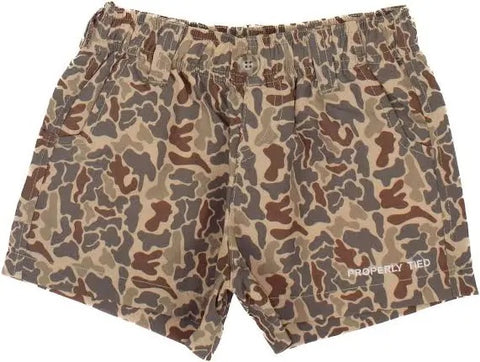 Boys Mallard Short- Vintage Camo