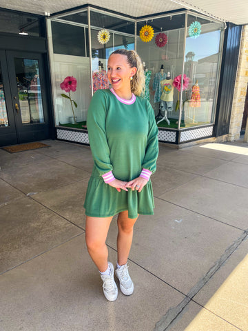 Georgia Olive Dress