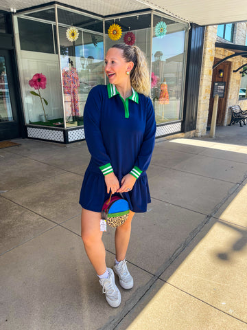 Allison Navy Dress