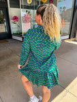 Dress Fiona Honey Vines-Green