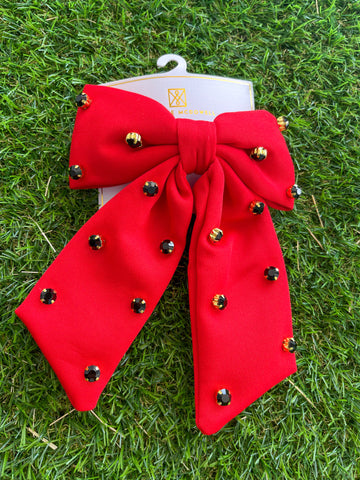 Black & Red Hair Bow