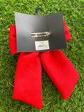 Black & Red Hair Bow