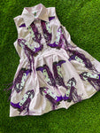 Purple Boot Fringe Dress