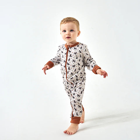 Ducks & Dogs Baby Onesie