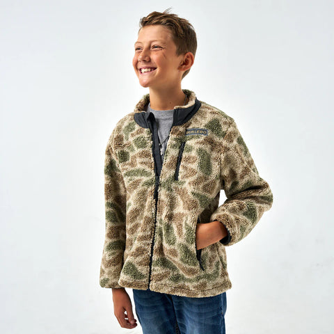 Youth Sherpa Jacket- Alpine Camo