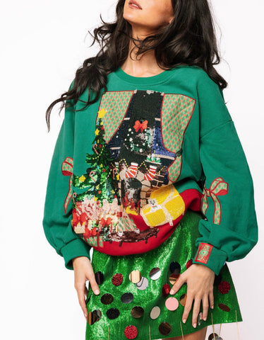 Holiday Sparkle Living Room Sweatshirt
