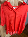 Curvy Tomato Blouse