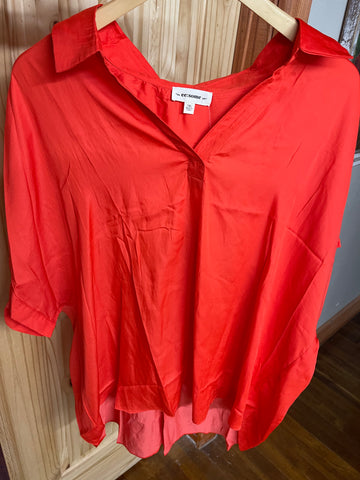 Curvy Tomato Blouse