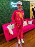 Hot Pink Skeleton Sweatshirt