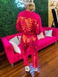 Hot Pink Skeleton Sweatshirt
