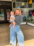 Wide Denim Pants