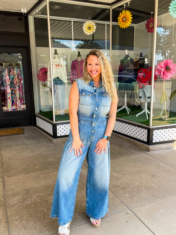 Denim Cowgirl Jumpsuit