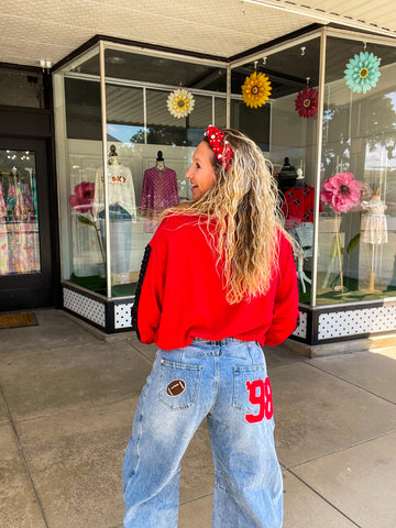 Football Barrel Jeans