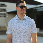 White Camo Polo