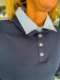 Navy Preppy Top