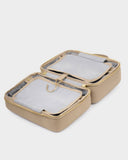 Taupe Makeup Hanging Bag