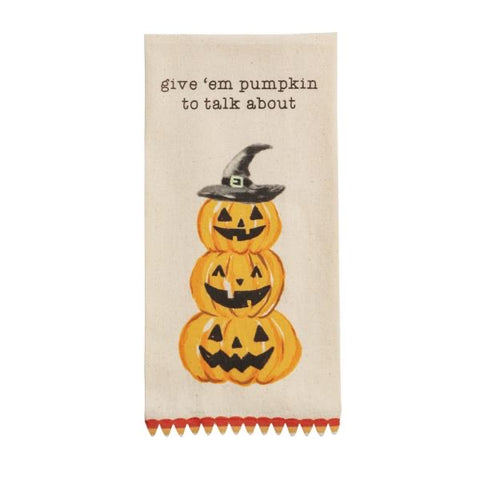 Pumpkin Printed Tea Towel