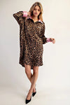Leopard Mini Shirt Dress