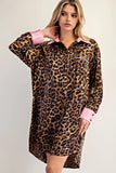 Leopard Mini Shirt Dress