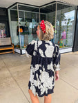 Black & Cream Fall Dress