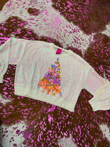 The Sparkle Funfetti Cropped Sweatshirt