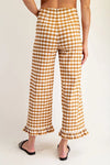 Brown Butter Checkered Pants