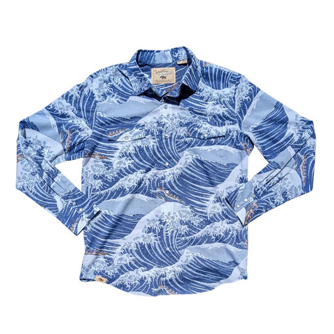 The Big Wave Button Up