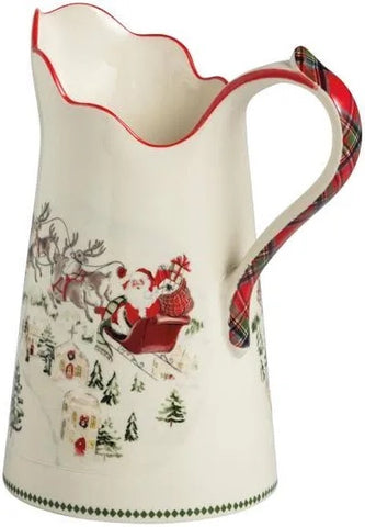 Christmas Scene Pitcher