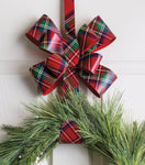 Tartan Bow Wreath Hanger