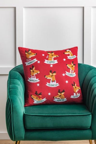 Reindeer Name Pillow